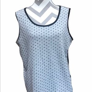 Coldwater Creek Black/Gray Sleeveless Tank Top -